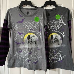 Halloween Shirts Girls Youth Size XL/ XXL Junior Size Set Of 6 Shirts Glows in